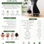 جهاز مساج كهربائي 3 في 1 مع حرارة وتحفيز كهربائي – 25 مستوى